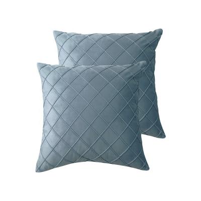 China Custom High Quality Home Decor Pillow Case Diamond Velvet Pillow Covers Square Plaid Decor Home Decor for sale