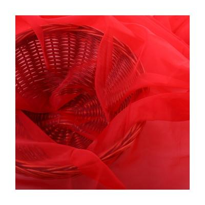 China Top Grade Polyester Sheer Organza Breathable High Density Tulle Fabric Multicolor Mesh Nylon Fabric For Tulle Dress for sale