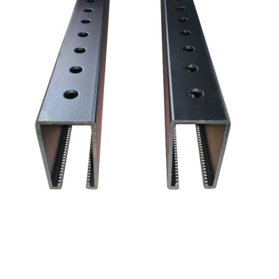 China Cable Tray Supporting System Direct Supply Customized Seismic Solid Profile Powder Coated Cable Tray Stabilizer Bracket Channel for sale