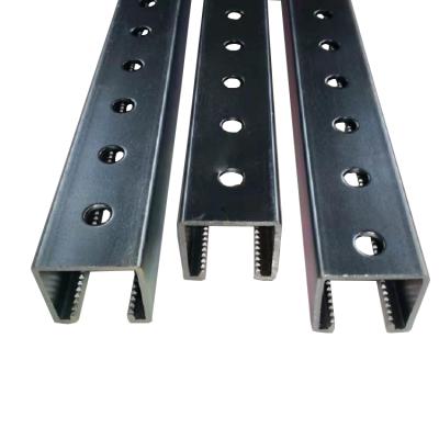 China Perforated Support System C Profile 41*41 Size Strong Corrosion Resistance Slotted C Channel for sale