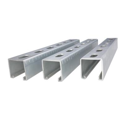 China Support System Professional Cold Rolled Finish Pre-Galvanized Strut Channel for sale