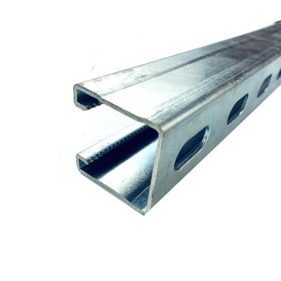 China Customized c support system cold rolled formed steel rail sizes zinc plating elctro galvanized steel channel for sale