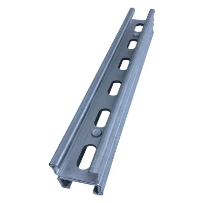 China Industry Guide Rails Q3300 41*21 Galvanized Zinc Plating Double C Slot Electrical Channel Strut Channel for sale