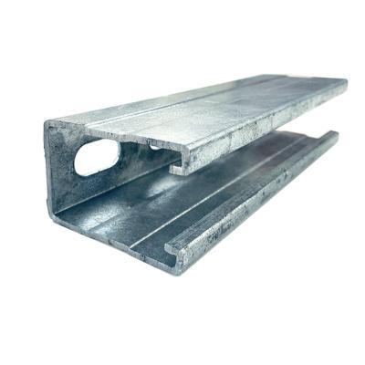 China Construction structure Qinkai 41mm*41mm 41*61 perforrated HDG c channel for sale