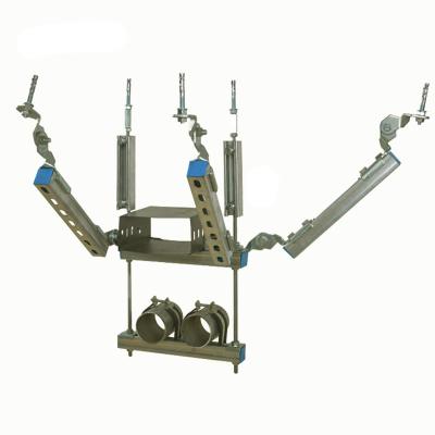 China Easy Install Industrial Seismic Fastening Pipe Rack System Support System C Channel Steel Clamps Easy Installation for sale