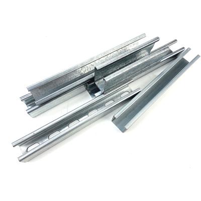 China 41*41mm 41*21mm 41*62mm 41*72mm Galvanized Steel Support System Iron Pipe Support System Slot Channel Gi C Channel for sale