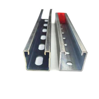 China Cold Formed 304 Shape C Rail Channel Metal Stainless Steel Profile Rail Strut Channel Support And Hanger System OEM for sale