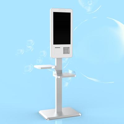 China 21.5-Inch Fast Food Touch Screen Self Service Kiosk Payment Kiosk with Ticket Printer Barcode QR Code Scanner 2GB+16GB 2GB+16GB for sale