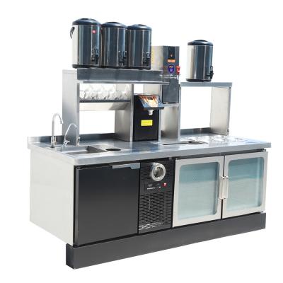 China New Design Factory Counter Commercial Bubble Tea Drink Station Bubble Tea Counter And Milk Tea Equipment for sale