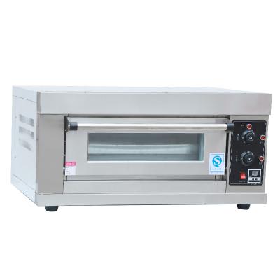 China Microcomputer Panel Commercial Industrial Bakery Electric Pizza Bread 1 Platform 1 Tray Baking Oven for sale