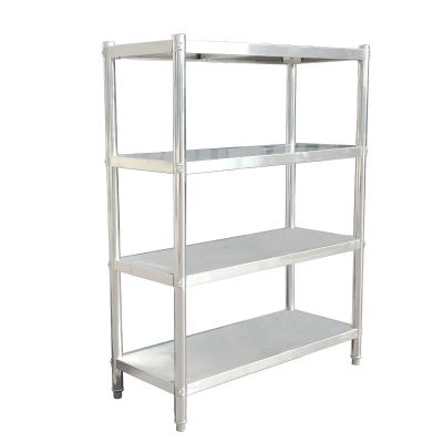 China Stainless Steel Heavy Duty Shelf Serving Shelf Commercial Kitchen Adjustable Legs for sale