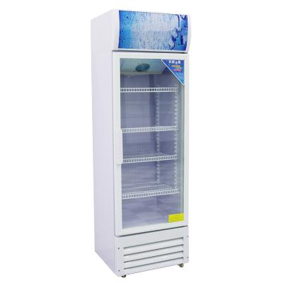 China Refrigerated Beverage Glass Upright Freezer Single-Temperature Door Display Freezer For Pepsi Beverage Fridge for sale