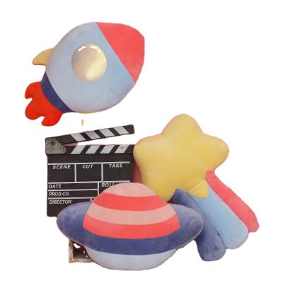 China Multifunctional Space Series Plush Pillow Planet Spaceship Rocket Toys Plush Toy Pillow Sleeping Doll for sale