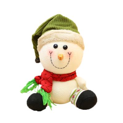 China Portable Stuffed Plush Festivals Christmas Day Lovely Plush Sit Snowman Toys for sale