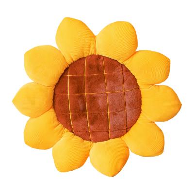 China Super Soft Plush Baby Pillows Professional Plush Toy Pillow Maker Sunflower Pillow for sale