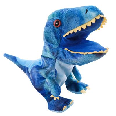 China New Fashion Custom Shape Finger Puppet Plush Hand Puppet Dinosaur Stuffed Plush Toy Educational Toy For Children for sale