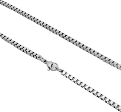 China Fashion CLASSIC Wholesale Box Chain Silver Plated Stainless Chain For Unisex for sale