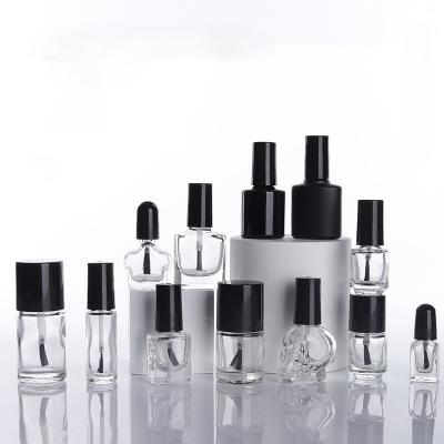 China 2ml 4ml 5ml 6ml 8ml 10ml 15ml Cosmetic Single Clear Empty Nail Polish Bottle For Nail Polish Oil for sale