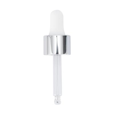 China Non Spill 18/410 Smooth Aluminum Dropper Glass Pipette Cap for sale