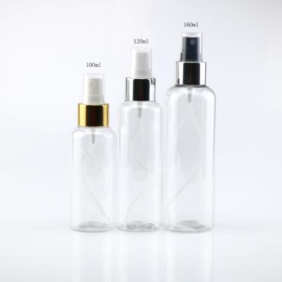 China 100ml 120ml 160ml Cosmetic PET Perfume Plastic Mist Sprayers Empty Spray Bottle For Disinfection Garden for sale