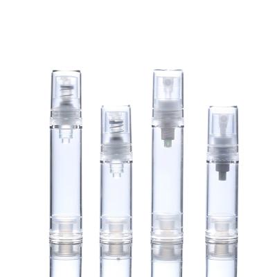 China Refillable PACKAGING 5ml 10ml BEAUTY Spray Pump Bottle Clear Body Small Small Perfume Cosmetic Bottle for sale