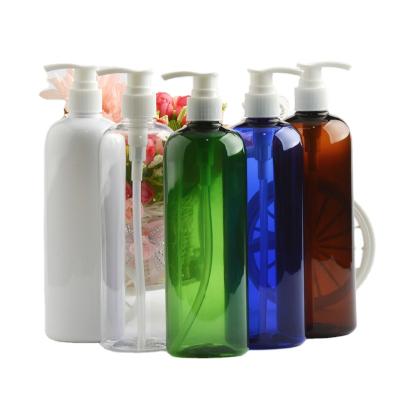 China Clear Blue Green Plastic Bottle 250ml 500ml Colored Amber Pet Gel for sale