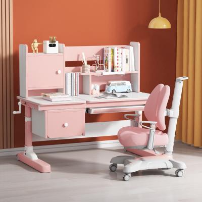 China Modern Hot Sale Kids Furniture Height Child Study Desk Table and Functional Ergonomic Adjustable Chair Set for sale