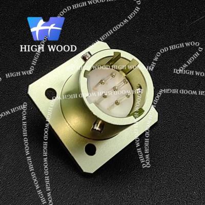 Κίνα OHS Series Ultra-Small Electrical Connector Aluminum Alloy Square Flange Receptacle With 7 Contacts Silvering προς πώληση