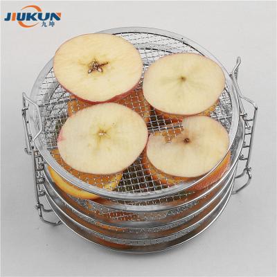 China Sustainable Air Fryer Dehydrator Rack Made Of Stainless Steel Fruit Dehydrating Racks Stackable for sale