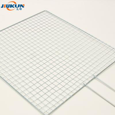 China Dustproof Galvanized Portable Wire Mesh Charcoal Korean Barbecue Grill Wire Mesh Net for sale