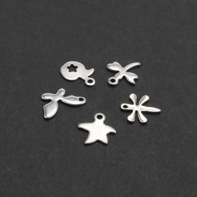 China TRENDY Charm Pendant Silver Color Stainless Steel Shape Metal Butterfly Women Jewelry Gift Necklace Custom for sale