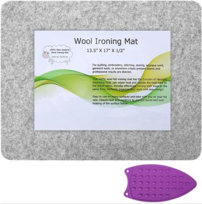 China Helt Clothes Pressed Wool Felt Carpet 100% Wool Folding Ironing Pad Pure Ironing Mat for sale