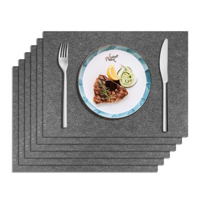 China Sustainable Eco Friendly Stylish Rectangle Felt Place Mats Washable Heat Resistant Baking Mats for sale