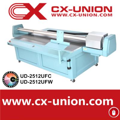 China Galaxy UD-2512UFC card printer 8 feet large format dx5 printhead uv printer eco-solvent acrylic printing machine for sale