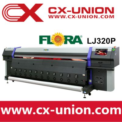 China Card Printer Flora LJ320p Spectra Polaris Printhead Industrial Photo Inkjet Plotter Solvent Printer for sale