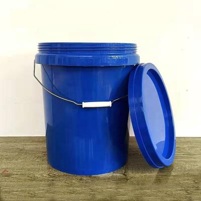 China With Handle and Round and Square 5 Gallon Food Grade Plastic Bucket 20L Plastic Bucket with Lid and Handle for sale