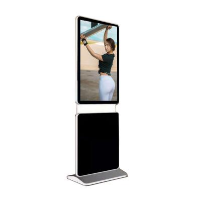 China Floor standing Multi-function new 55 inch arrival media player lcd advertising photo booth with camera for sale