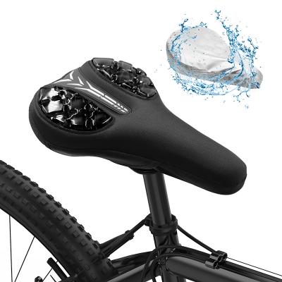 China New Design Bike Single Saddle Bicycle Seat Cover Cushion Protector Black Colors Gel Saddle Recycling Cover for sale