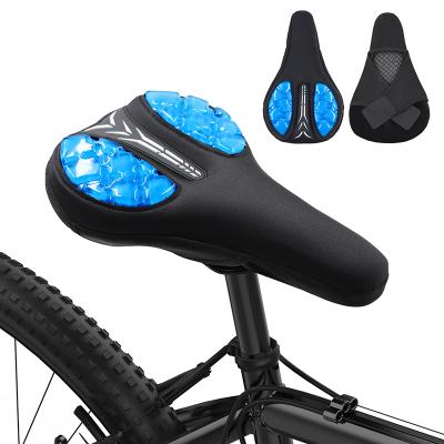 China Custom Breathable Single Saddle Soft Breathable Bicycle Accessories Saddle Cover Saddle Cover Bicycle Rear Seat Cover for sale