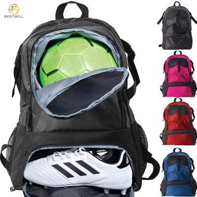 China BESTWELL Anti Theft Customized Hot Selling Travel Soccer Shoes Compartment Sport Backpack for sale