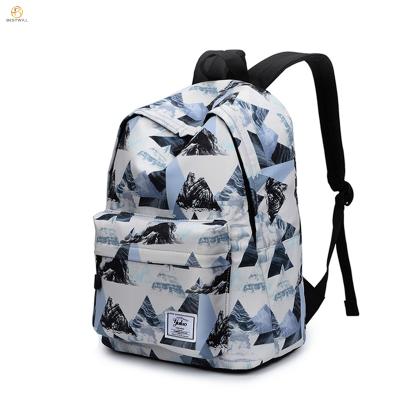 China BESTWELL 2020 Fashion Logo Pattern School Bag Custom Waterproof Kid Girls Large School Backpack for sale