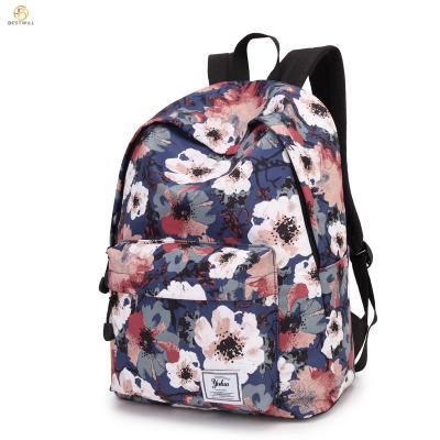 China BESTWELL 2020 Waterproof Stylish Flower Logo Backpack Custom Made Kids Girls Children School Bag for sale