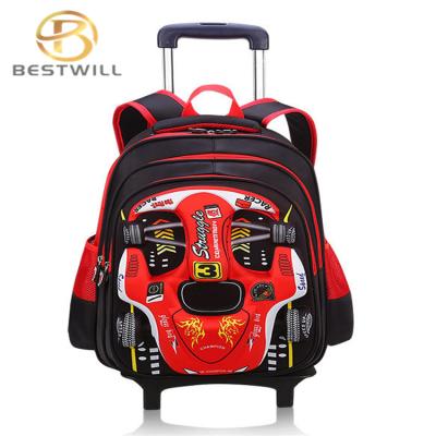 China 2021 fashion waterproof wholesale bags for school cool trolley school bags backpack for sale