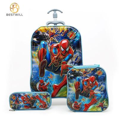 China BESTWILL Waterproof 3 in 1 EVA Captain America Trolley School Bags Set for Boys Mochilas Escolares China for sale