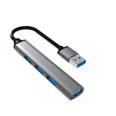 China Private Usb Hubs BASIX Factory Model 4 In 1 USB*3 USB3.0 Support All Channel Computers Hub Type-C USB 3.0 8.9*1.7*0.9cm for sale