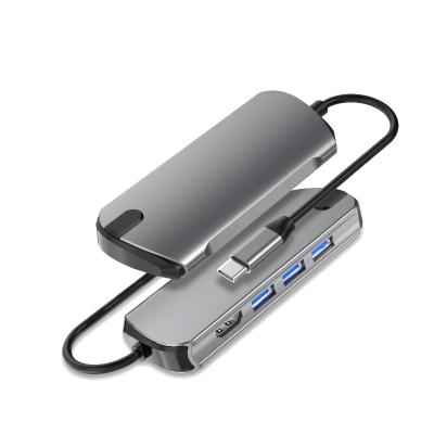 China Mobile Devices .desk Computer BASIX Docking Station Thunderbolt 4 IN 1 TYPE-C HUB USB3.0*3+HD-MI For Computer for sale