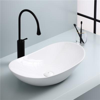 China Durable Unique Modern Sanitary White Handmade Bathroom Sink Ware Design Ceramic Wash Basin for sale