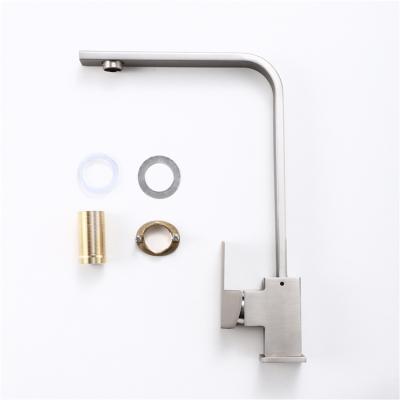 China Metered Faucets Wholesale Modern Single Handle Kitchen Faucet Hot And Cold Water Kitchen Sink Mixer Tap for sale