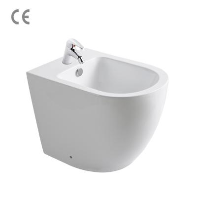 China 2020 Certificate Modern European White Sanitary Ware CE Bathroom Floor Stand Mountd Ceramic Toilet Bidet for sale