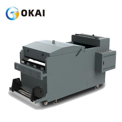 China OKAI 60cm dual head printer xp6PET Film Printer dtf printer machine Transfer DTF T Shirt Printing Machine with CMYK+W 5color for sale